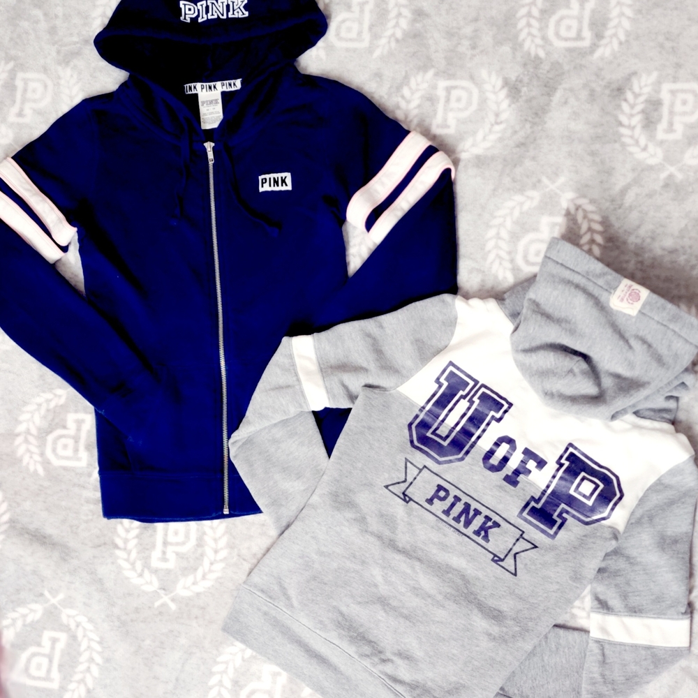 Victoria's Secret PINK Full Zip & Hoodie Lot - Bundle